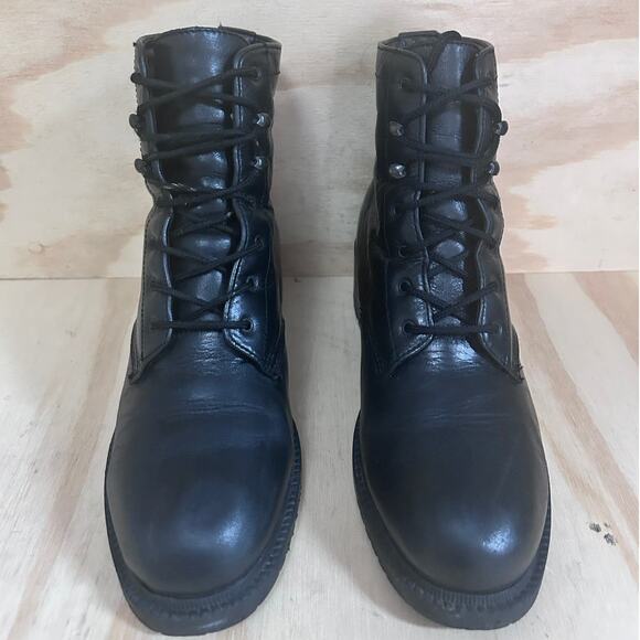 Landrover - Mid Chunky - Combat Boots - Black - Women's - 9 - Picture 2 of 9